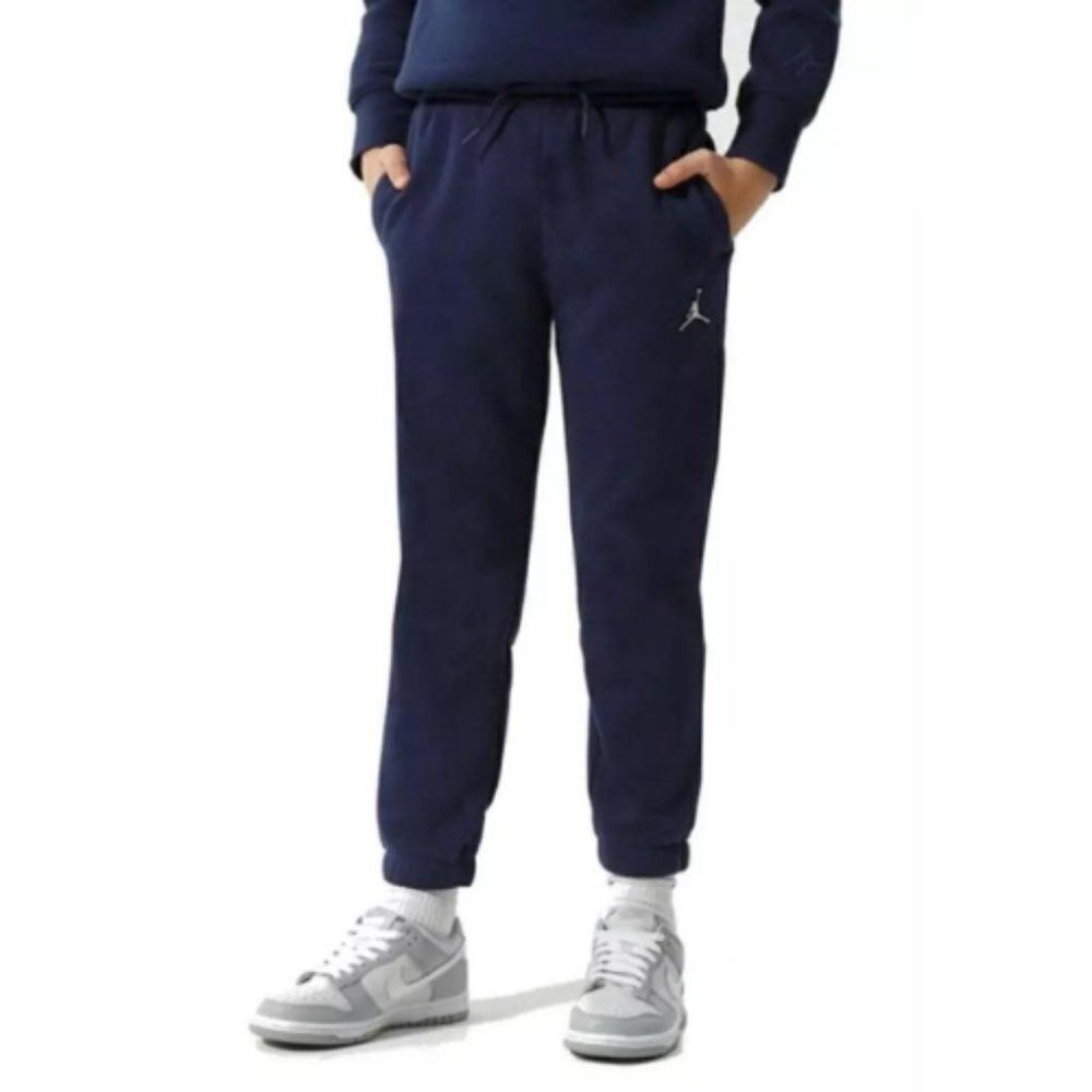 Jordan Big Kids Navy Blue Essential Woven Running Pants Size XL